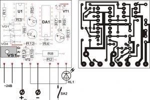 Схема и описание Добавление светодиода зеленого цвета и резистора R4 параллельно оптрону