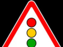 Временные дорожные знаки и знаки на желто-зеленом фоне